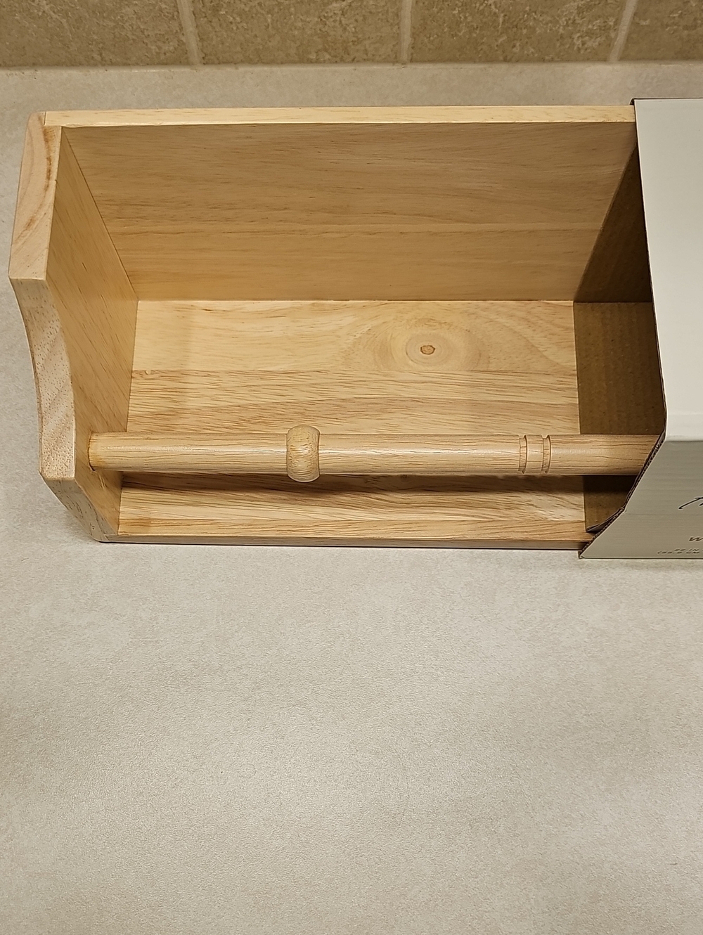 Hearth & Hand 22in. Single Rail Wall Shelf Natural Wood - Picture 9 of 10